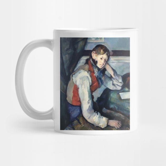 The Boy in the Red Vest by Paul Cezanne by Classic Art Stall